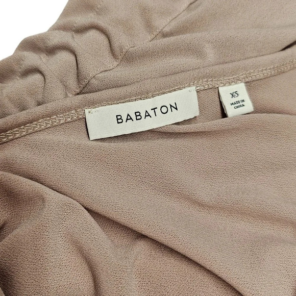 Aritzia Babaton Dennen Ruched Side Cinch Long Sleeve Shirt  Size XS - Picture 7 of 8